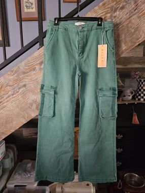 Risen Teal Cargo Pants